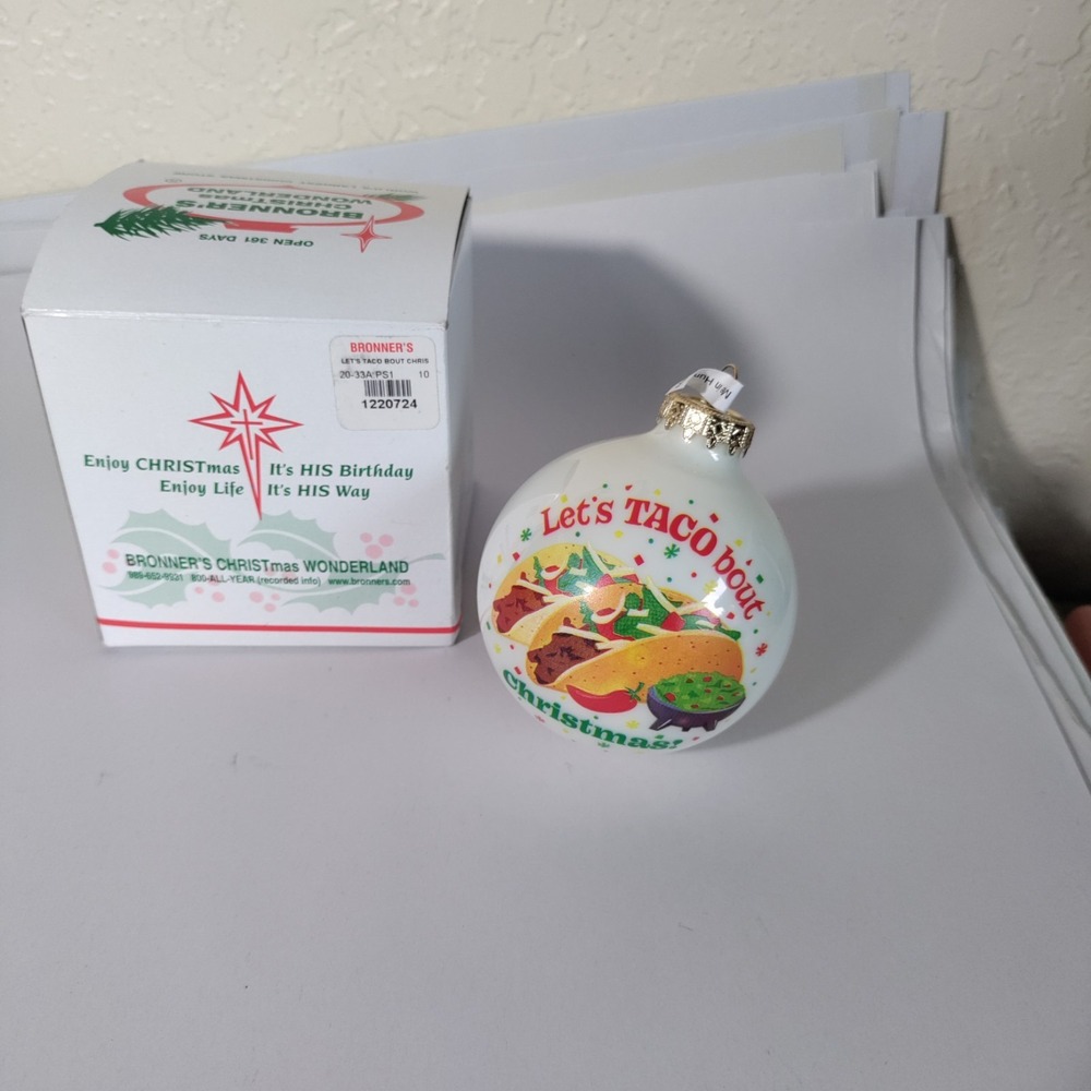 Bronner's Christmas Wonderland Let's Taco About Ornament